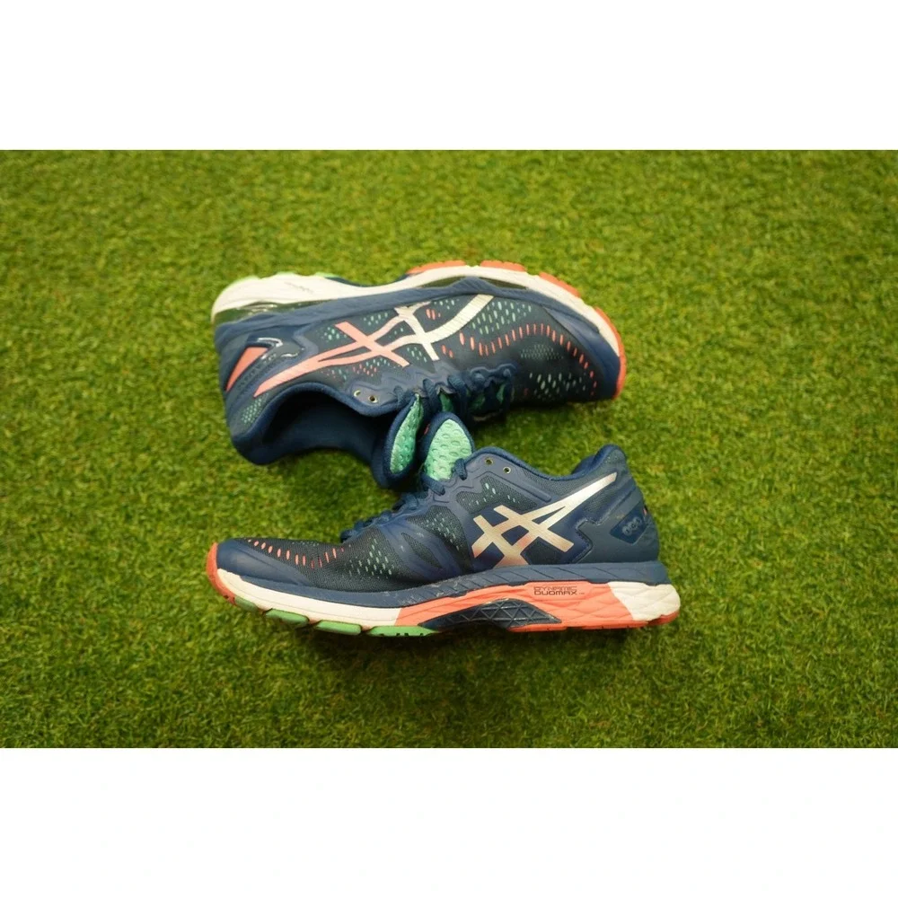 Asics Gel-Kayano 23 T696N-5893 Womens 6 Running Shoes Blue Pink‎  Sneakers